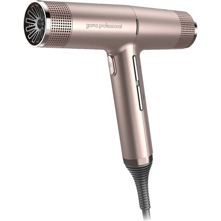 Gama Italy Professional iQ Perfect Hair Dryer - World's Lightest, ION Technology for Healthy and Shiny Hair, 30% Faster, Ultra Quiet, Only 294g, Pink