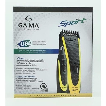 Clipper GC542 Sport+ Trimmer for Nose and Ears GNT512 GA.MA