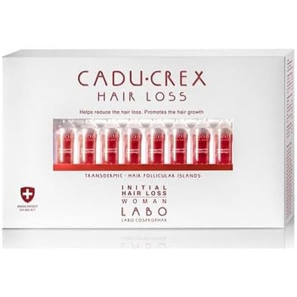 Cadu Crex Hair Loss Treatment Woman 20 Vials x 3.5ml - Initial Hair Loss