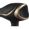 BEPER 40.404 Hair Dryer 2200 Watt with Soft Touch Folding Handle, Diffuser and Concentrator Black/Gold