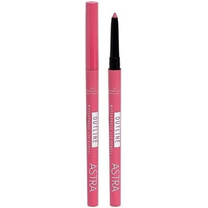 Astra Outline Waterproof Lip Pencil Think Pink 02 - Pack of 2