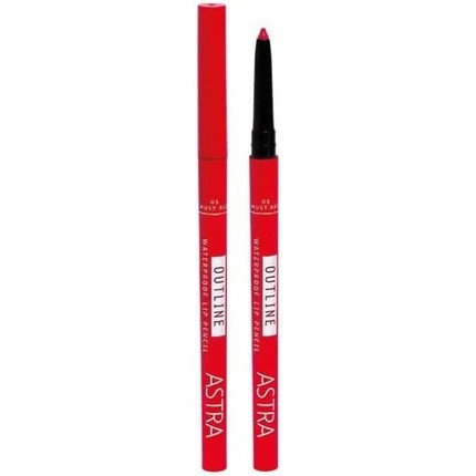 Astra Outline Waterproof Lip Pencil 05 Must Red