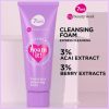 7DAYS Facial Foaming Cleanser for All Skin Types Hydrating Cleansing Foam with Raspberry Blackberry Blueberry Cranberry and Blackcurrant Extracts 80ml