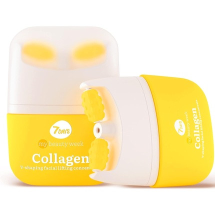 7Days Face Lift Cream with Collagen Korean Skincare Face Moisturizer Anti Aging Face and Neck Firming Cream for Women Anti Puffiness Skin Tightening Roller Massager 40ml 40.00g