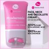 7Days Face Hydrating Cream with Hyaluronic Acid Korean Skincare Moisturizer Neck Firming Women Vitamin C Anti Puffiness Skin Tightening Roller Massager 80ml 80g