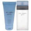 Dolce & Gabbana Light Blue for Women 2 Pc Gift Set 3.3oz EDT Spray 1.7oz Body Cream Fresh 5.0 Ounce