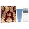 Dolce & Gabbana Light Blue for Women 2 Pc Gift Set 3.3oz EDT Spray 1.7oz Body Cream Fresh 5.0 Ounce