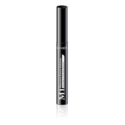 Lovren Mascara M1 Extra Volume, Volume and Curl Free, Nickel-Free, Paraben-Free, Dermatologically Phthalate Tested, Made from Natural Wax, Black 10ml