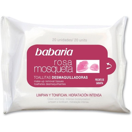 Babaria Rosa Mosqueta Makeup Remover Wipes