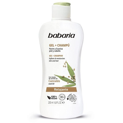 Babaria Relaxing Gel and Shampoo with Cannabis Seed Oil 200ml