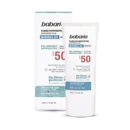 Babaria Mineral UV Facial Sunscreen Fluid SPF50 50ml