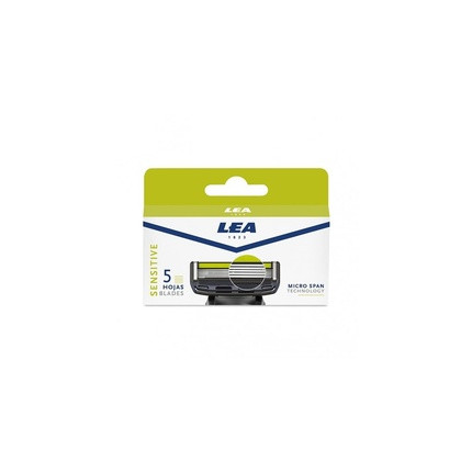 Lea Sensitive Replacement Blades for Men's Razor 5 Blades - Pack of 4