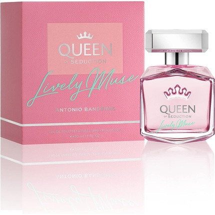 Antonio Banderas Queen of Seduction Lively Muse Eau de Toilette Spray for Women 50ml 1.7 Fl Oz