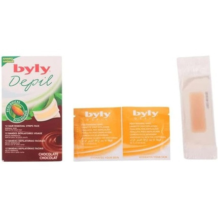 Byly Depil Facial Strips Chocolate 12 Units