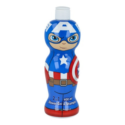 Air-Val Captain America Shower Gel And Shampoo 2 In 1 400 Ml