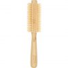 Beter Sustainable Bamboo Wood Round Hair Brush with Nylon Picks 50mm Diameter for Styling and Straightening Hair