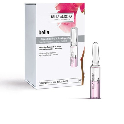 Bella Aurora Anti Wrinkle Ampoules 10 x 2ml Intensive and Fast Acting Reduce Wrinkles Improve Skin Texture Bella