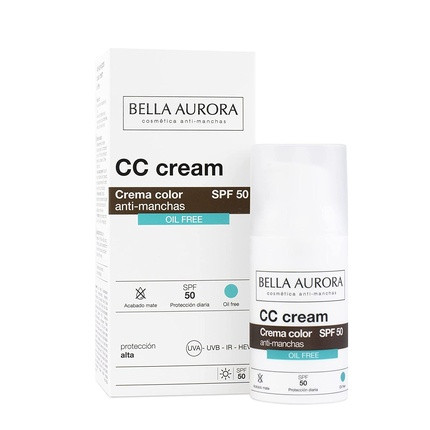 Bella Aurora CC Cream Oil Free SPF 50+