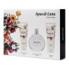 AGUA DE LUNA Floral Elixir Gift Set for Women Eau de Toilette 100ml Body Cream 75ml Shower Gel 75ml Citrus and Floral Scent Long Lasting Fresh Fragrance