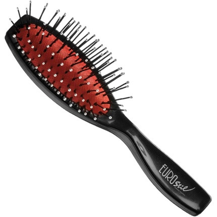 Eurostil Small Black Nylon Ball Brush for Volume and Fullness 1 Unit