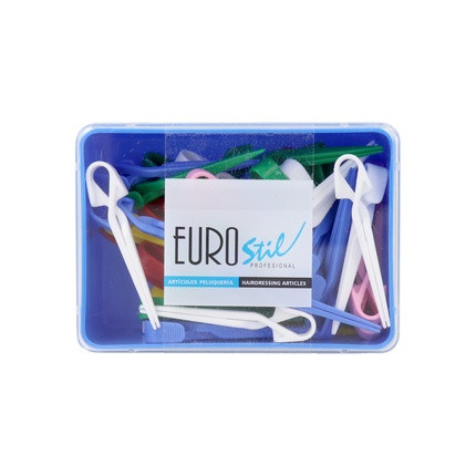 Eurostil 5 Dcns Plastic Tweezers Color Me00056