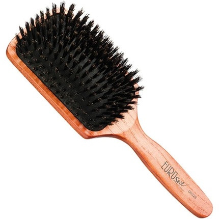 Eurostil Fuelle Rectangular Boar Bristle Wooden Hair Brush 1 Unit