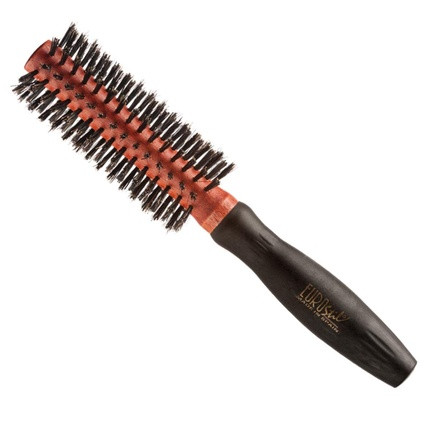 Eurostil Circular Boar Bristle Brush Rubber Handle 18mm 1 Unit