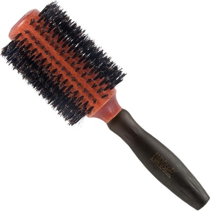 Eurostil Circular Boar Bristle Brush with Rubber Handle 38mm