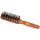 EUROSTIL Unisex Wooden Curved Bristle Brush for Styling and Detangling - 1 Unit Black