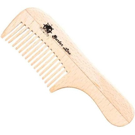 Eurostil Wood Comb Handle 10cm Beard - Mustache