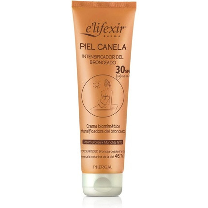 Elifexir Piel Canela Tanning Cream and Self-Tanning for the Face with SPF30 Sun Protection 150ml