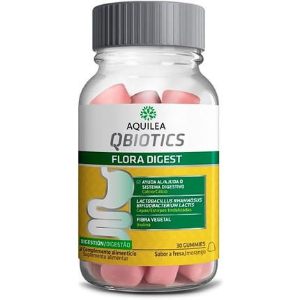 Aquilea Qbiotics Flora Digest 30 Jelly Bonbons Strawberry