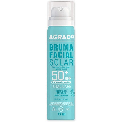 Agrado Face Sunscreen Mist +50 SPF UVA UVB Waterproof 75ml