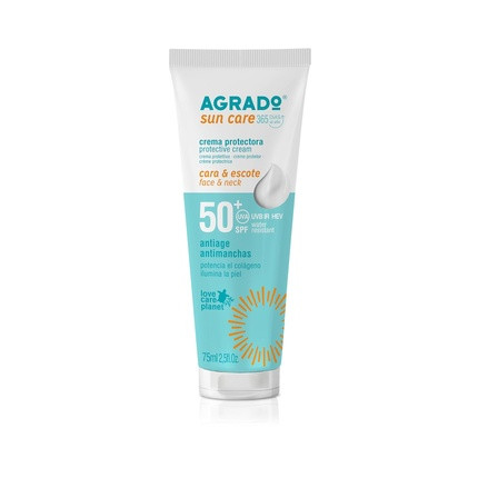 Agrado Face Cream SPF 50+ Waterproof Vegan Formula 75ml