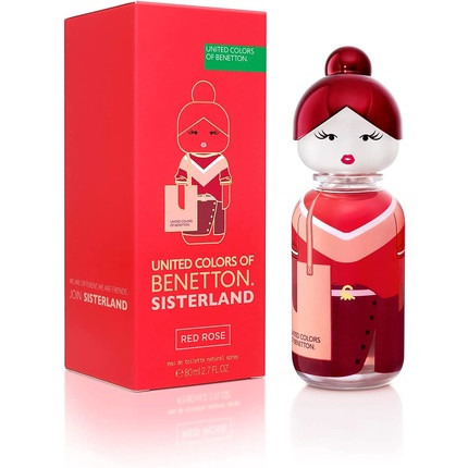 Benetton Sisterland Red Rose Eau de Toilette for Women 80ml