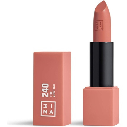 3INA MAKEUP The Lipstick 240 Medium Nude Pink with Vitamin E and Shea Butter - Vegan and Cruelty Free