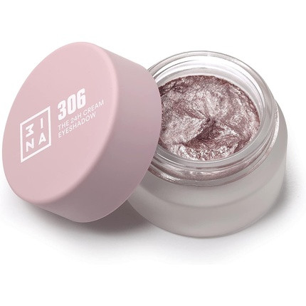 3INA Makeup The 24h Cream Eyeshadow 306 Vegan and Cruelty Free Light Pink 24H Longwearing Waterproof Fast Drying Formula Creamy Texture Highly Pigmented Matte and Shimmer Finish