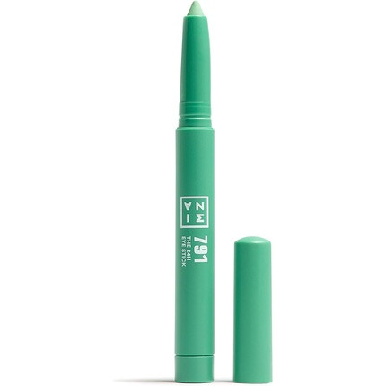 3INA Makeup The 24H Eye Stick 791 Aquamarine Eyeshadow Stick with Creamy Texture Waterproof Matte Shimmer Metallic Finish Multitasking Vegan Cruelty Free