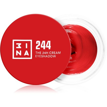 3INA The 24H Cream Eyeshadow - 244 Red, 3 ml