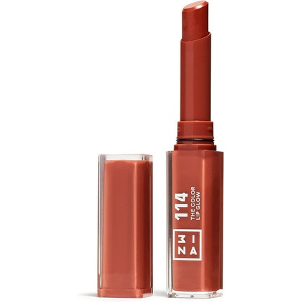 3INA MAKEUP The Color Lip Glow 114 Terracotta Brown Lip Balm with Shea Butter 1.60g