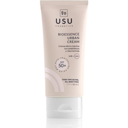 Bioessence Urban Cream Day Face Cream 50ml with Prebiotics and Niacinamide SPF 50+ Ideal for All Skin Types