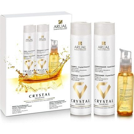 Arual Crystal Diamond Shampoo Conditioner Oil Gift Set