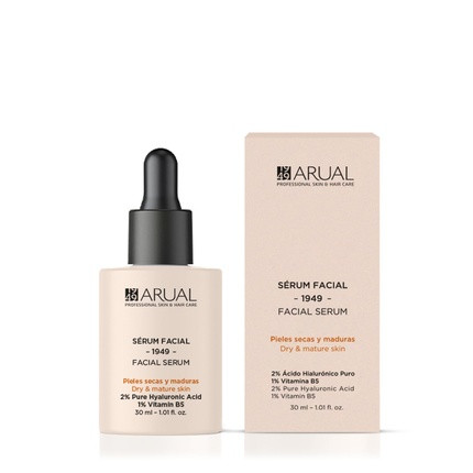 Arual Face Serum for Dry and Mature Skin with Pure Hyaluronic Acid and Vitamin B5