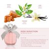 Women'secret Rose Seduction Gift Set for Women - Eau de Parfum 100ml with Vaporizer and Body Lotion 200ml Floral, Fruity, and Gourmand Fragrance