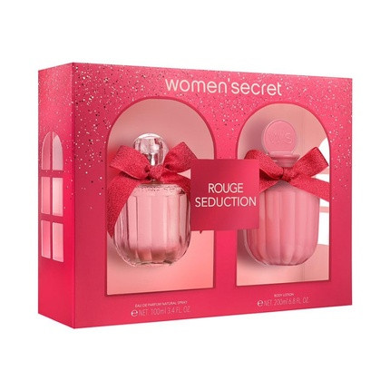 Women'secret Rouge Seduction Gift Set Women Eau de Parfum 100ml and Body Lotion 200ml Fruity Chypre 2 Piece Assortment