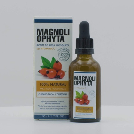 Magnoliophyta Rosehip Oil and Vitamin C Facial and Body Oil 50ml