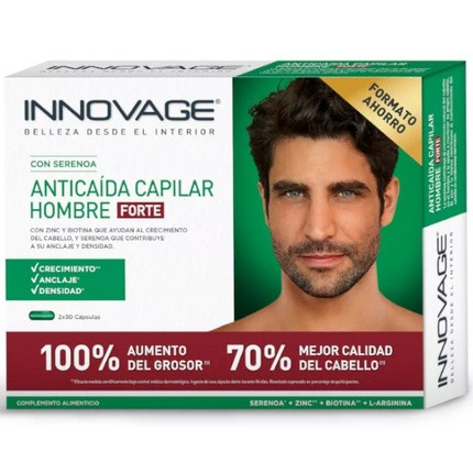 Innovage Hair Loss Treatment For Men Forte Double Pack 30 Capsules