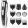 ETA Austin Hair and Beard Trimmer 2 Speeds 9 Attachments (3-12mm) 60min Li-Ion Battery Titanium Blades