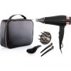 ETA Fenite I Black Edition Hair Dryer 2200W with Ion Function and Foldable Handle - Includes Diffuser, Travel Bag, 3 Temperature Settings, and 2 Speeds