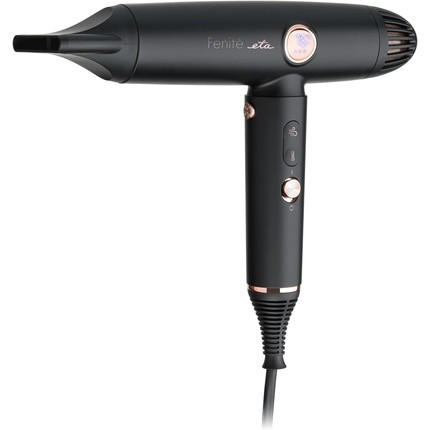 ETA Ion Hair Dryer Fenite Exclusive Black Edition Digital Carbonless Motor 1400W 3 Temperature Settings + Cold Air Opti-Heat Control Temperature Control Self Clean Magnetsystem